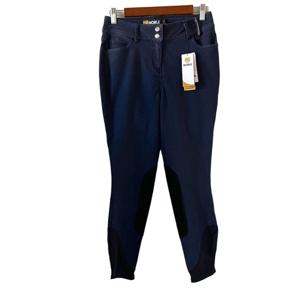 NOBLE Equestrian NEW Better Than Denim Breech Riding Pants In Dark Navy Size 26R - Picture 1 of 14